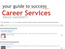 Tablet Screenshot of brockcareerservices.com